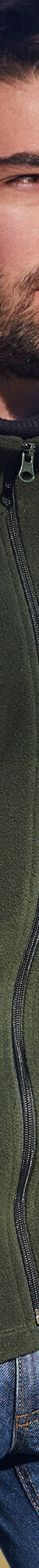 Mouwloze blouson met rits, in fleece (kaki) Mouwloze blouson met rits, in fleece (kaki)